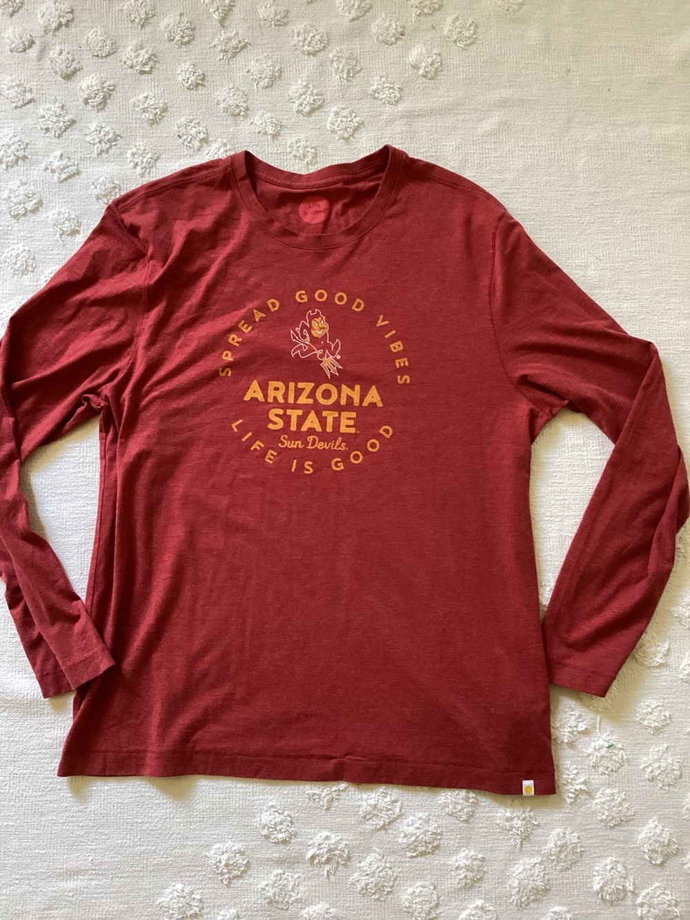 Life Is Good Arizona Sun Devils long sleeve shirt SZ Large